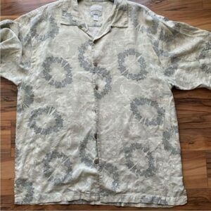 Tommy Bahama silk short sleeve shirt L